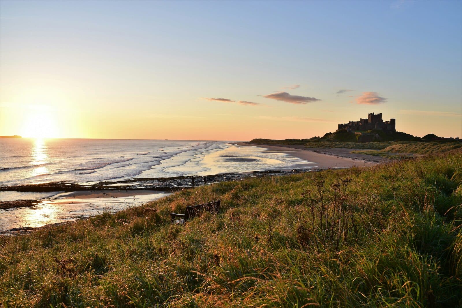 Northumberland coastal route map from Berwick-upon-Tweed to Newcastle via Bamburgh and Lindisfarne