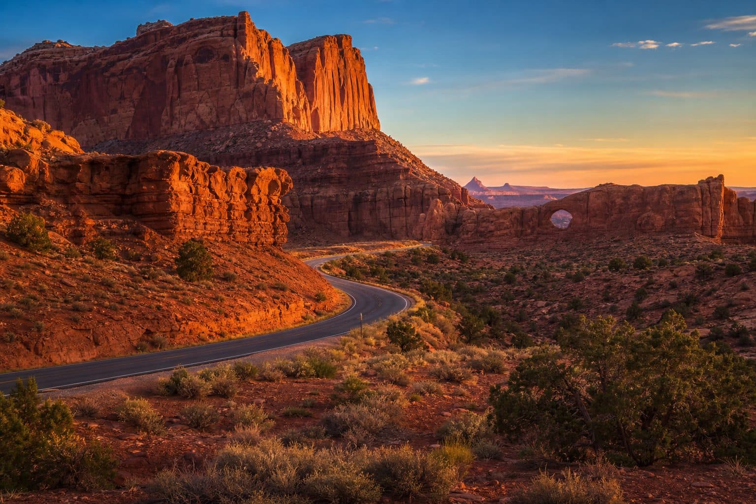 Utah national parks road trip route map looping through Zion, Bryce Canyon, Capitol Reef, Arches and Canyonlands