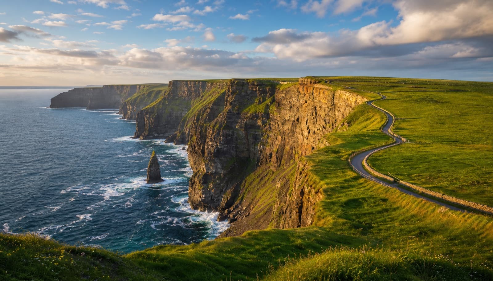 Wild Atlantic Way road trip route map along the west coast of Ireland